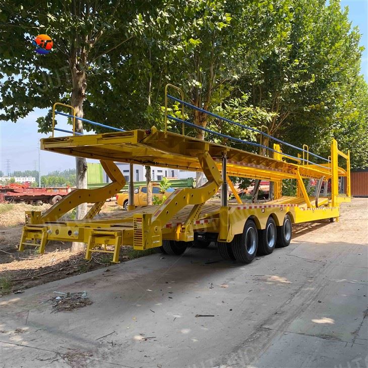 Hydraulický dvojitý-návěs pro přepravu vozidel-